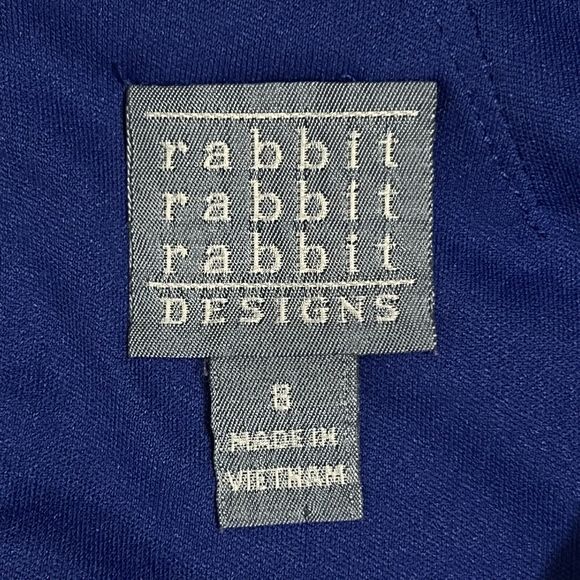 Rabbit Rabbit Rabbit Designs Sheer Maxi Dress Women’s 8 Blue Long Floral Lined - Picture 4 of 17